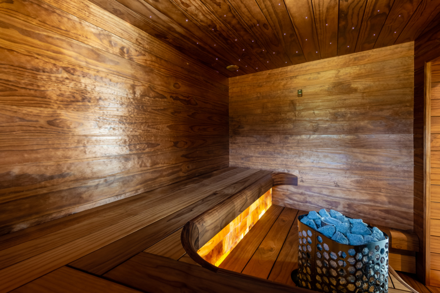 Radiata pine sauna walls and celing Clear pine sauna walls and celing